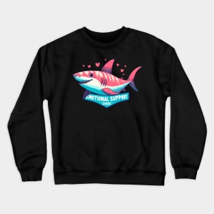 Cute Emotional Support Shark Crewneck Sweatshirt